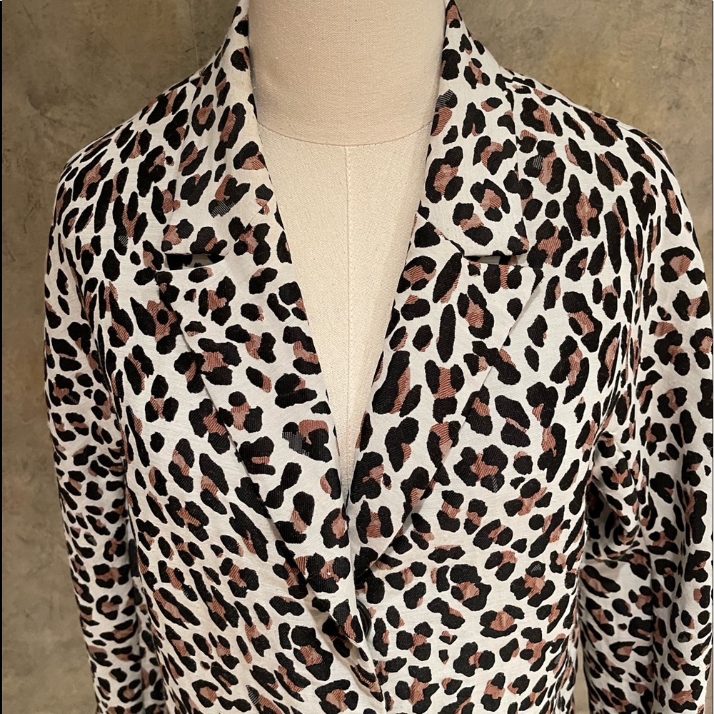 Gerard Darel Paris unlined animal print jacket/coat - Picture 3 of 8